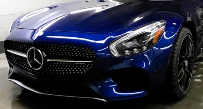 Mercedes bleue Apres