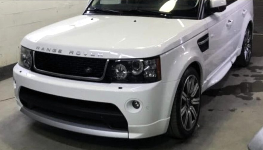 Range Rover blanche Apres