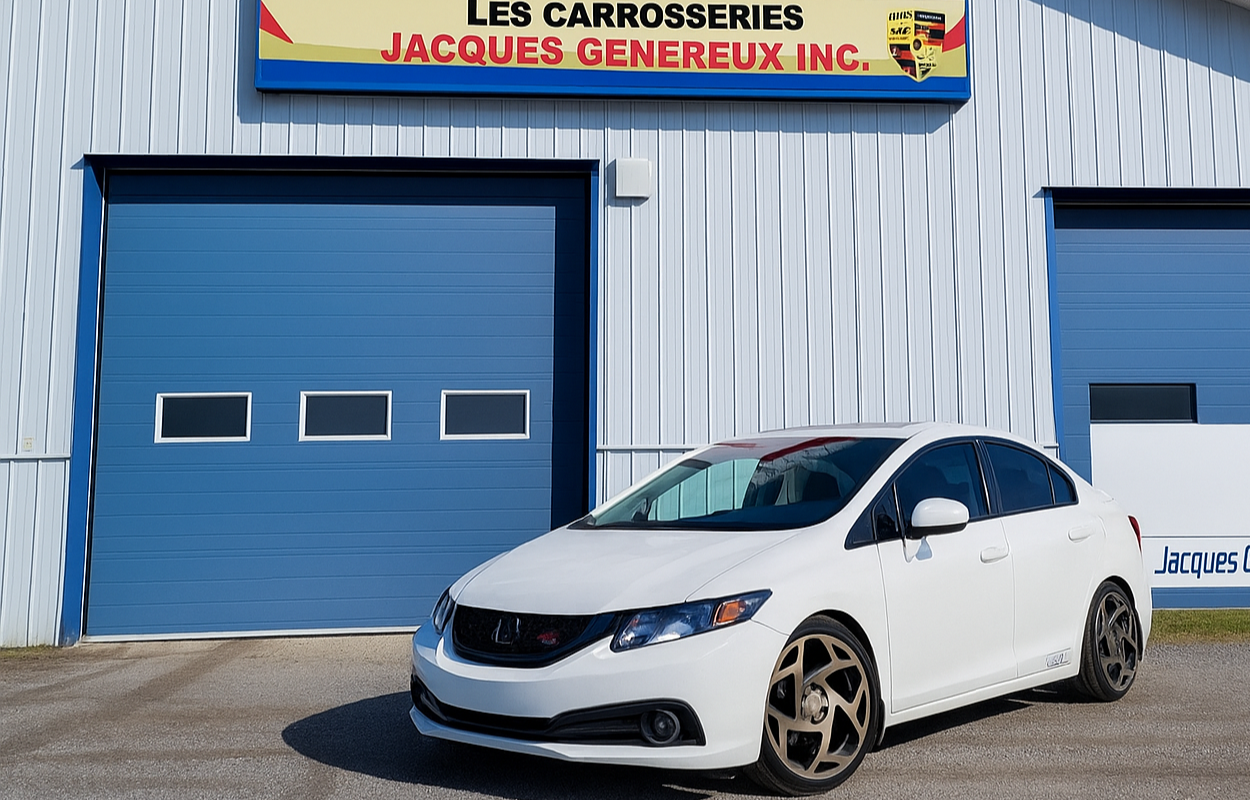 Réalisation voiture Honda blanche